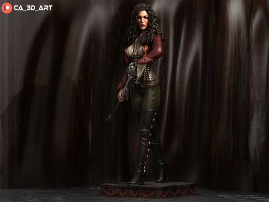 Anna Valerious Style Monster Hunter Resin Kit – Unpainted 3D Printed Model Kit