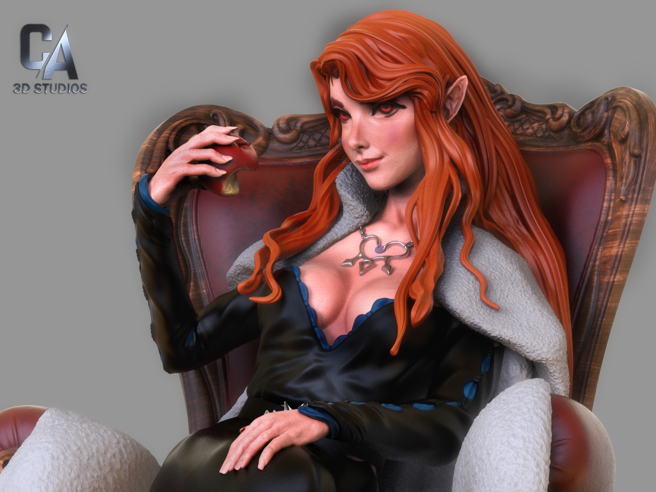 Lenore Style Vampire Diplomat Resin Kit – Unpainted 3D Printed Model Kit