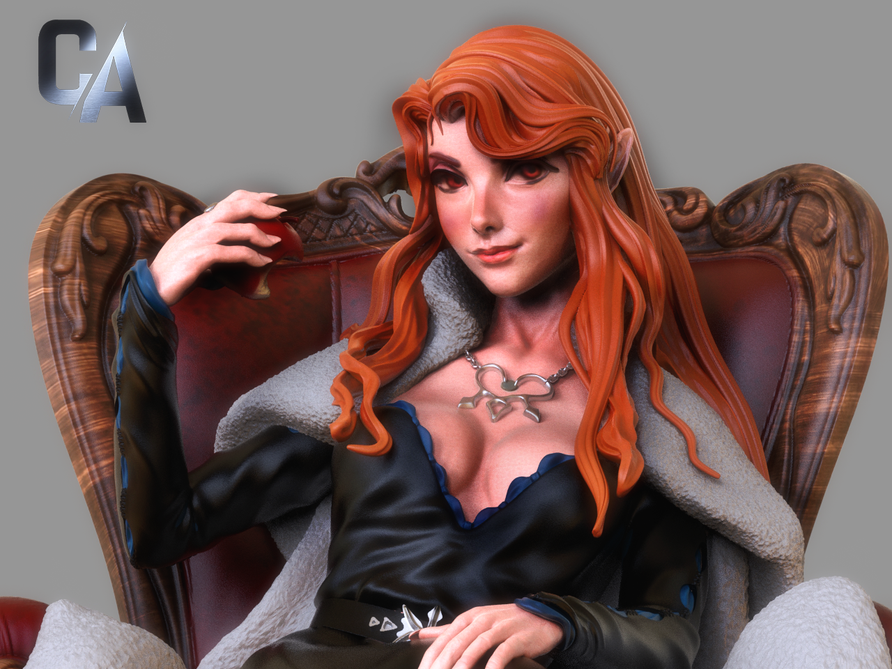 Lenore Style Vampire Diplomat Resin Kit – Unpainted 3D Printed Model Kit