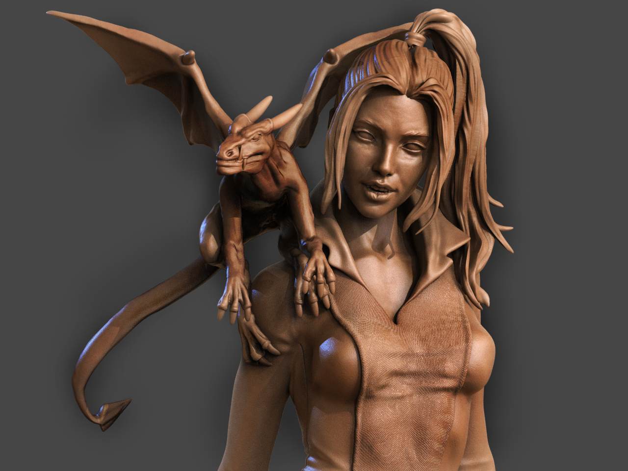 Kitty Pryde Style Phasing Heroine Resin Kit – Unpainted 3D Printed Model Kit