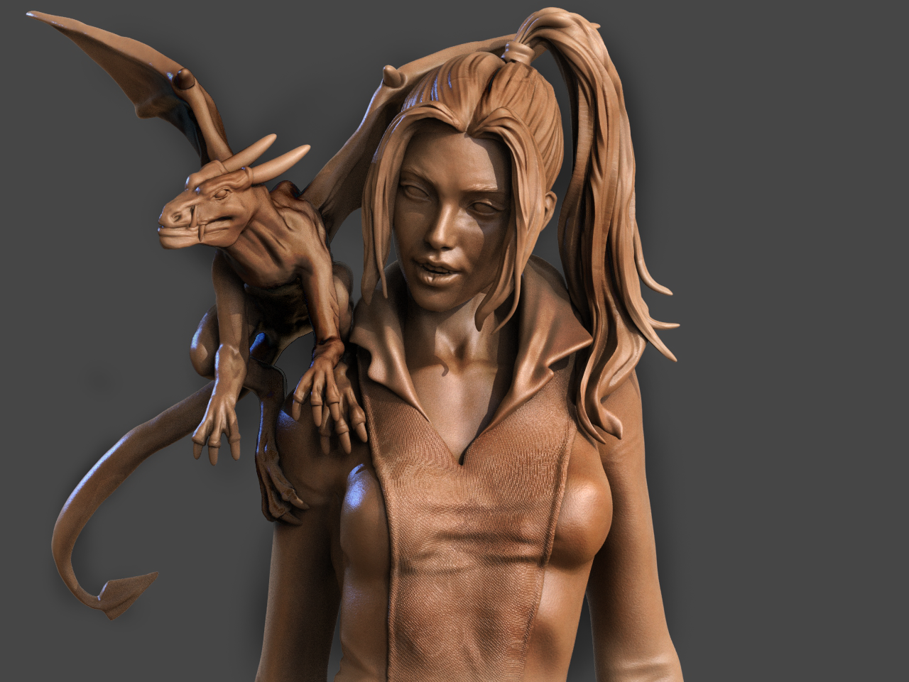 Kitty Pryde Style Phasing Heroine Resin Kit – Unpainted 3D Printed Model Kit