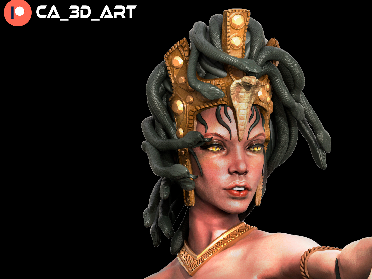 Medusa Stonegaze Queen resin kit – Unpainted 3D Printed Model kit