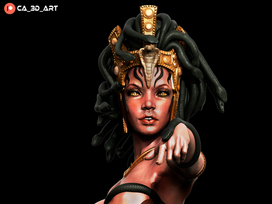 Medusa Stonegaze Queen resin kit – Unpainted 3D Printed Model kit