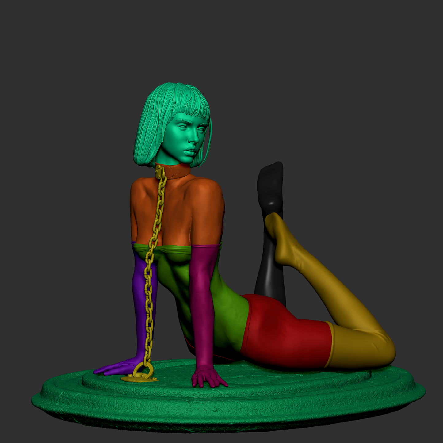 Chained Siren Style Captive Goddess Resin Kit – Unpainted 3D Printed Model Kit