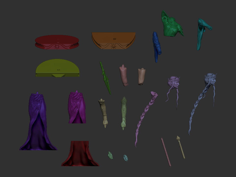 Galadriel Style Elven Queen Resin Kit – Unpainted 3D Printed Model Kit