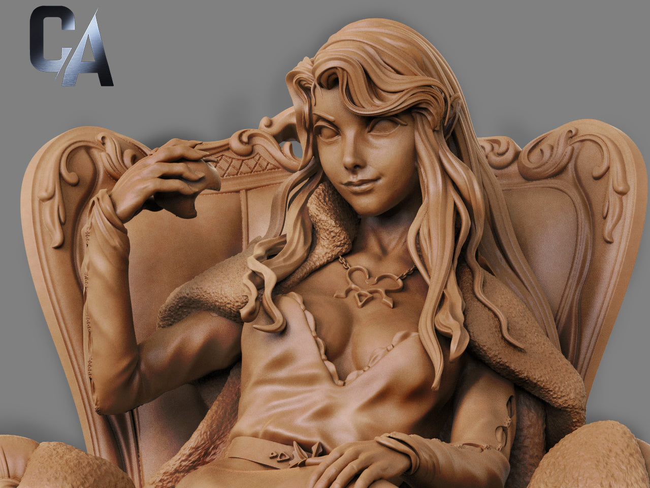 Lenore Style Vampire Diplomat Resin Kit – Unpainted 3D Printed Model Kit