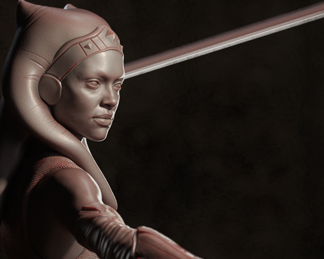 Ahsoka Tano style resin kit – Unpainted 3D Printed Model kit