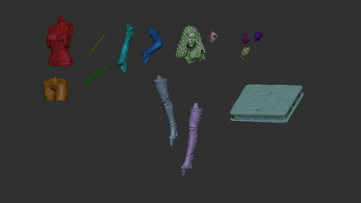 Anna Valerious Style Monster Hunter Resin Kit – Unpainted 3D Printed Model Kit