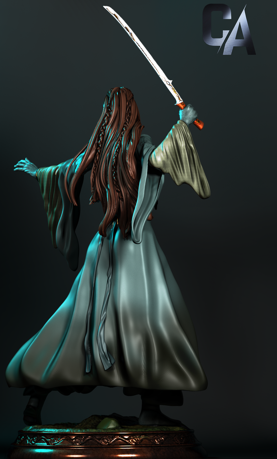 Queen Arwen Style Resin Kit – Unpainted 3D Printed Model Kit