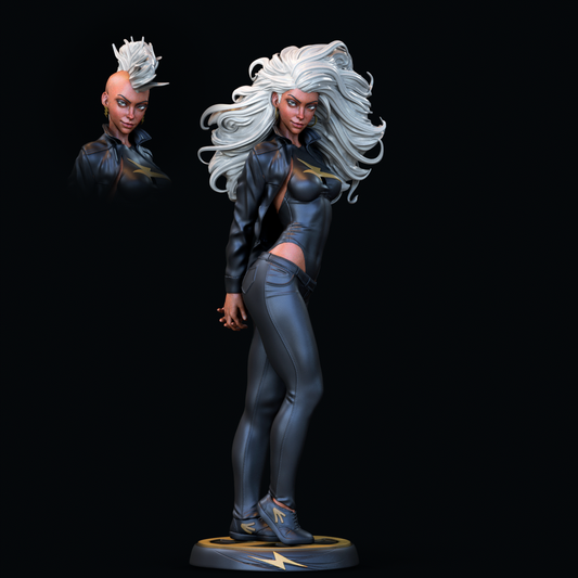 Storm style Weather Queen Girl resin kit – Unpainted 3D Printed Model kit