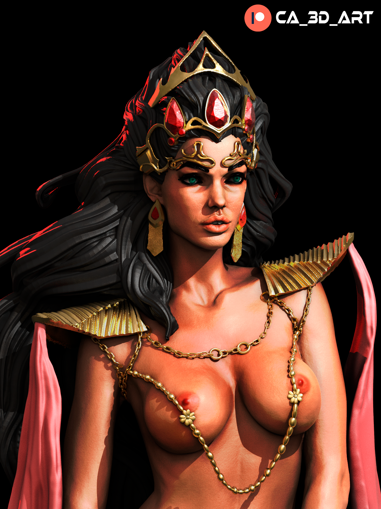 Dejah Thoris style Red Planet Princess resin kit – Unpainted 3D Printed Model kit