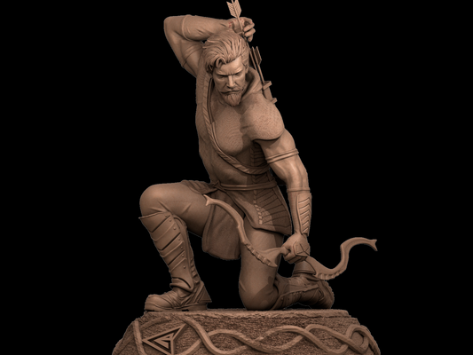 Green Lantern style Emerald Marksman Hero resin kit – Unpainted 3D Printed Model kit