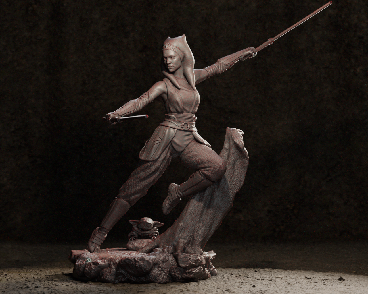 Ahsoka Tano style resin kit – Unpainted 3D Printed Model kit