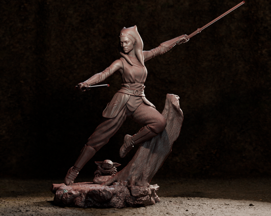 Ahsoka Tano style resin kit – Unpainted 3D Printed Model kit
