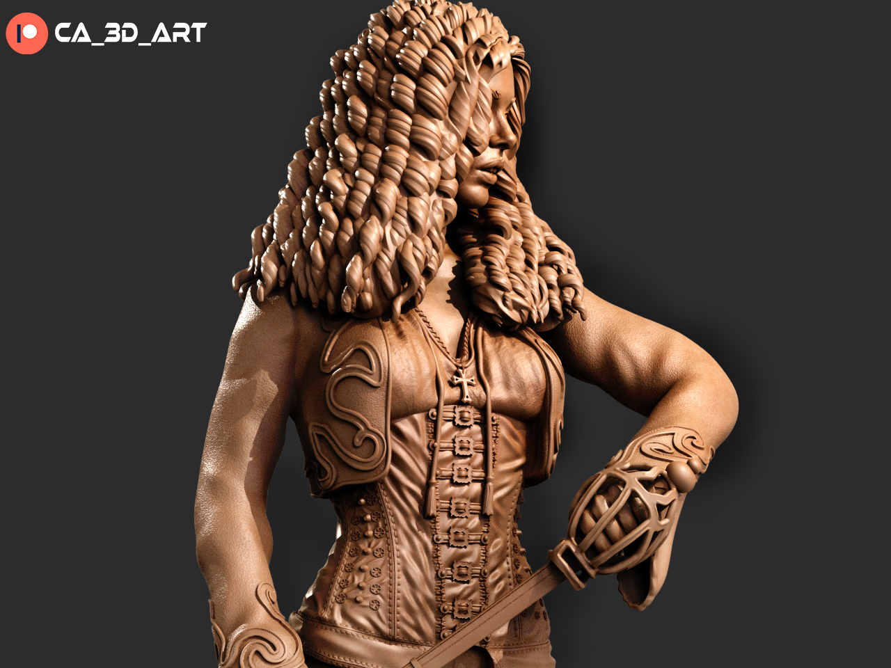 Anna Valerious Style Monster Hunter Resin Kit – Unpainted 3D Printed Model Kit