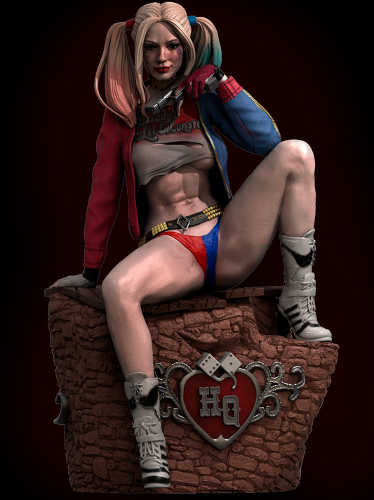 Harley Quinn style Anarchy Jester resin kit – Unpainted 3D Printed Model kit