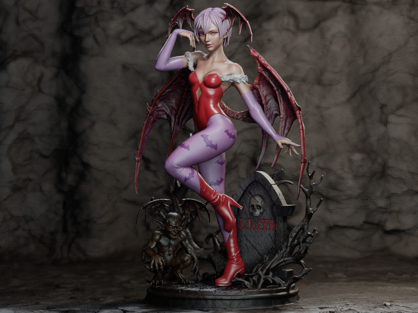 Lilith Aensland resin kit – Unpainted 3D Printed Model kit