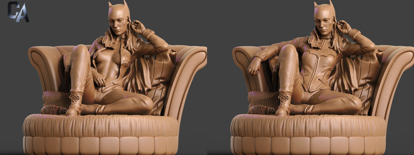 Batgirl Relaxed Style Vigilante Resin Kit – Unpainted 3D Printed Model Kit