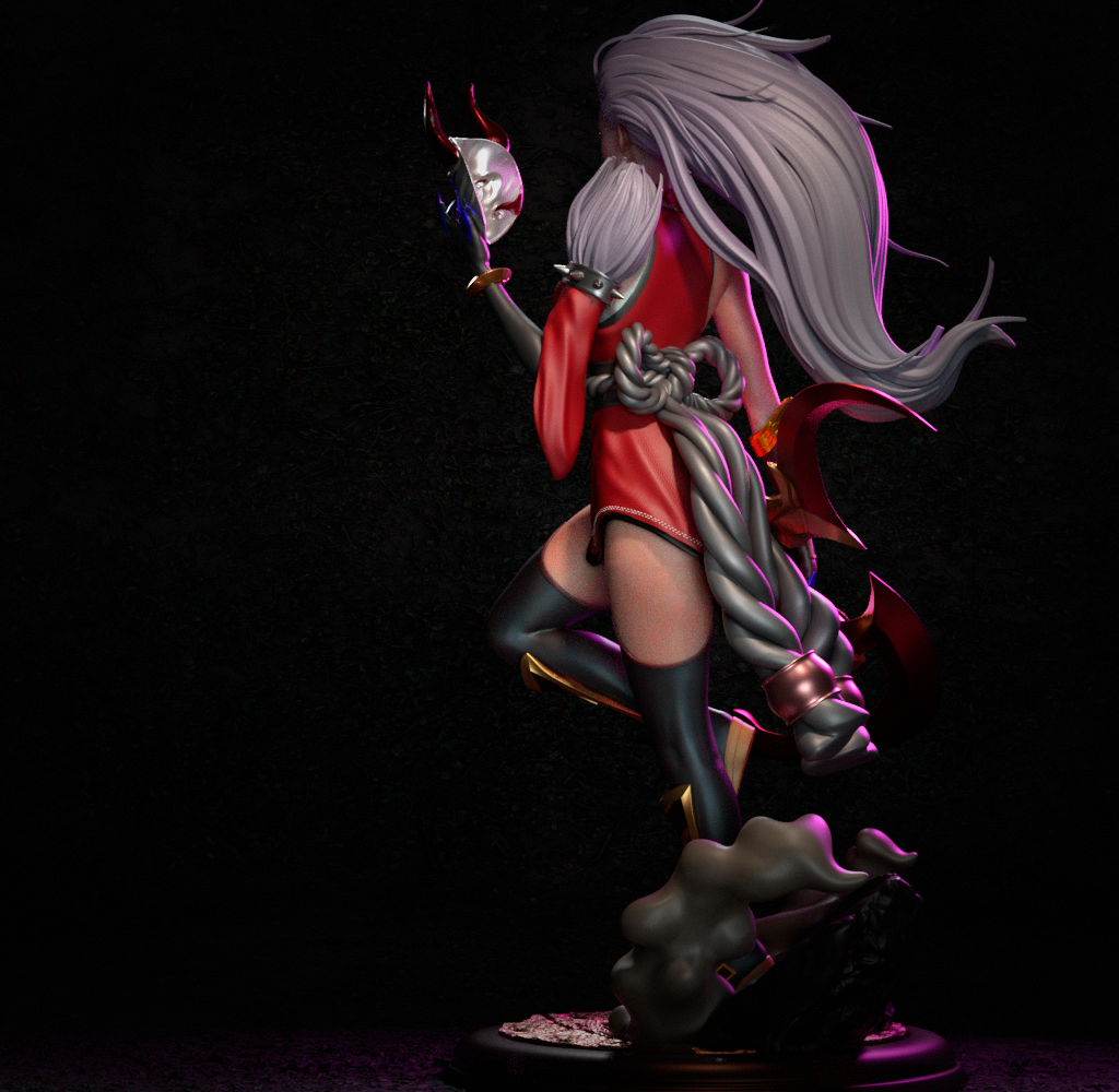 Blood Moon Diana style resin kit – Unpainted 3D Printed Model kit