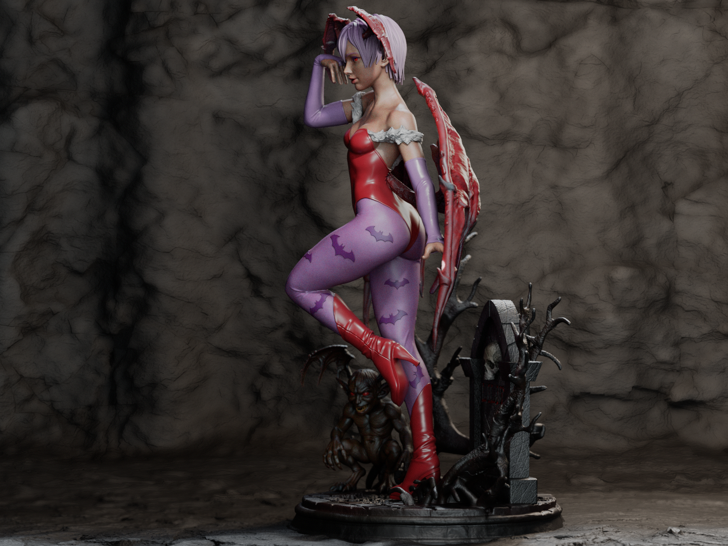 Lilith Aensland resin kit – Unpainted 3D Printed Model kit