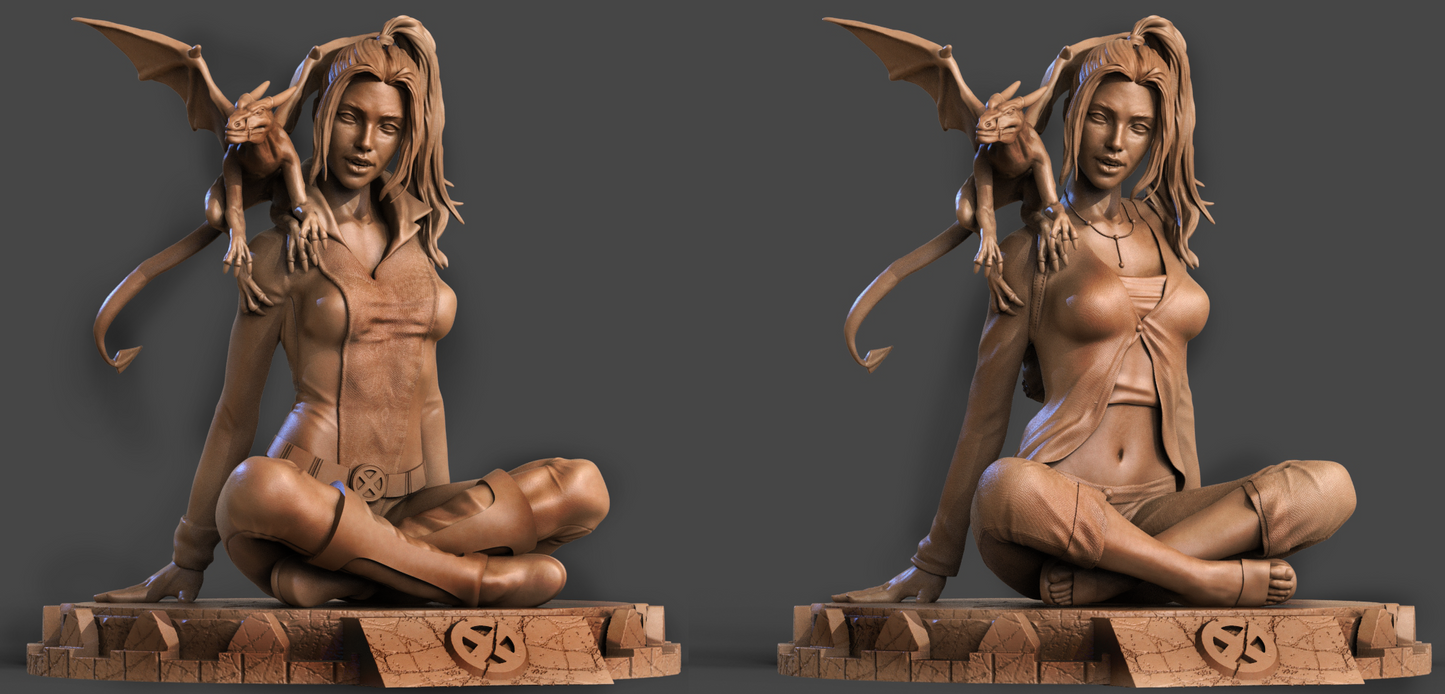 Kitty Pryde Style Phasing Heroine Resin Kit – Unpainted 3D Printed Model Kit