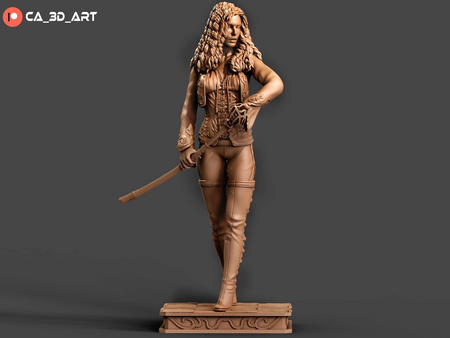 Anna Valerious Style Monster Hunter Resin Kit – Unpainted 3D Printed Model Kit
