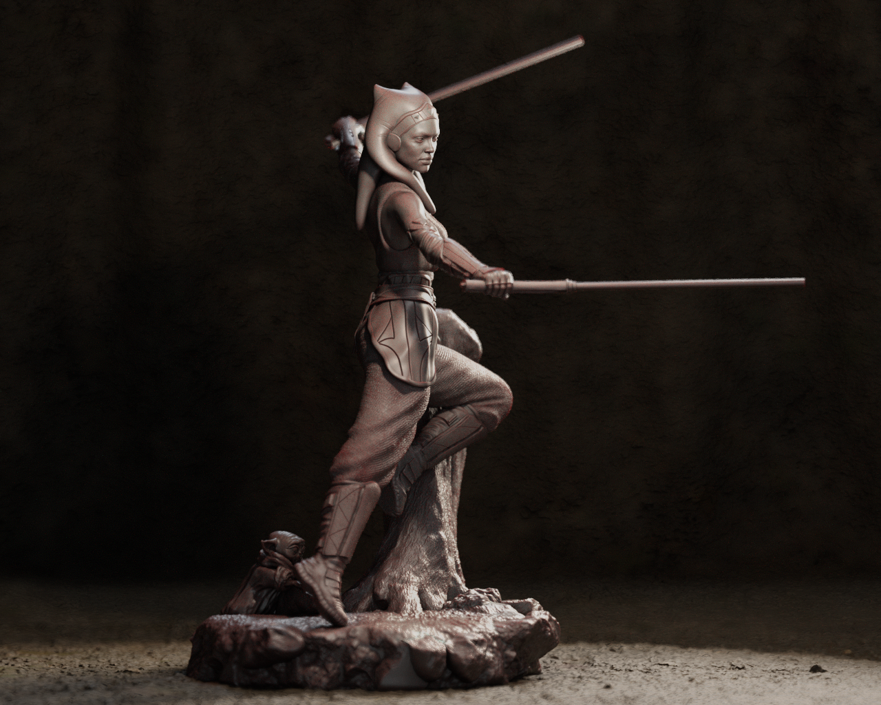 Ahsoka Tano style resin kit – Unpainted 3D Printed Model kit