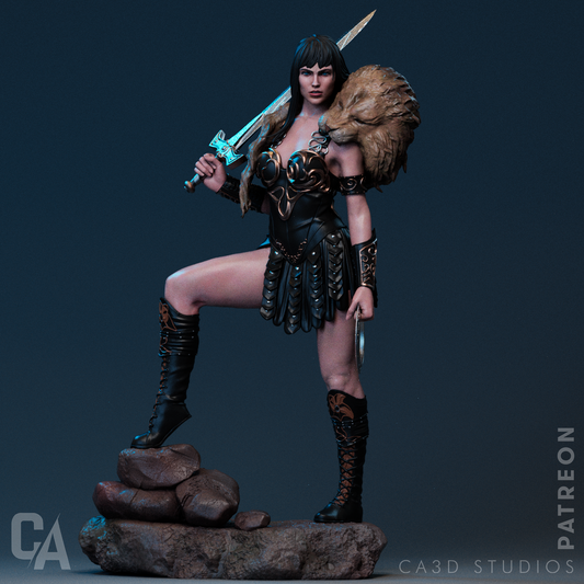 Xena Warrior Princess style Girl resin kit – Unpainted 3D Printed Model kit