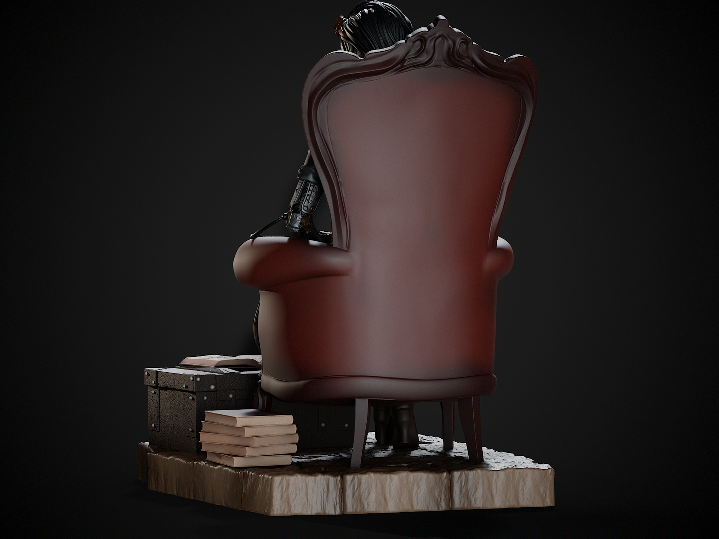 Steampunk Lady Mechanika resin kit – Unpainted 3D Printed Model kit