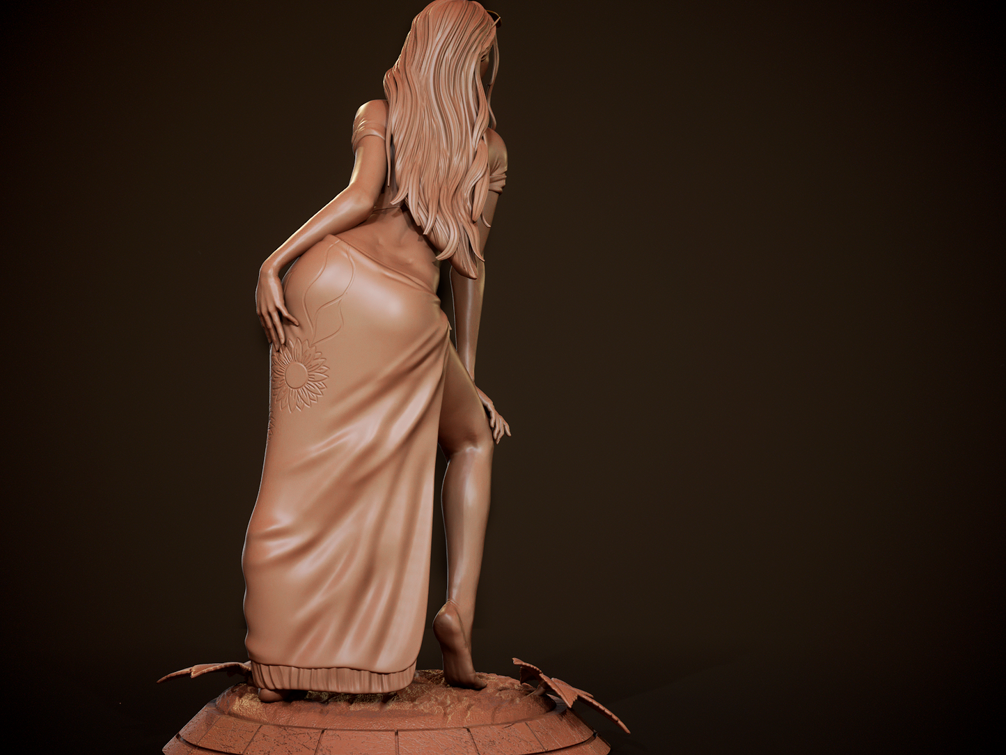 Nico Robin style Archaeologist Mage Girl resin kit – Unpainted 3D Printed Model kit