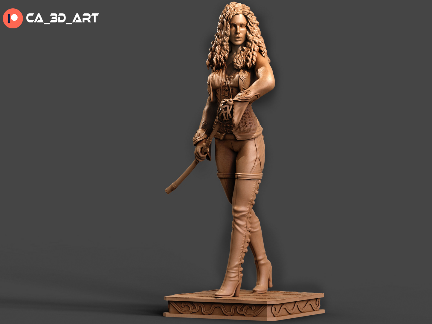 Anna Valerious Style Monster Hunter Resin Kit – Unpainted 3D Printed Model Kit