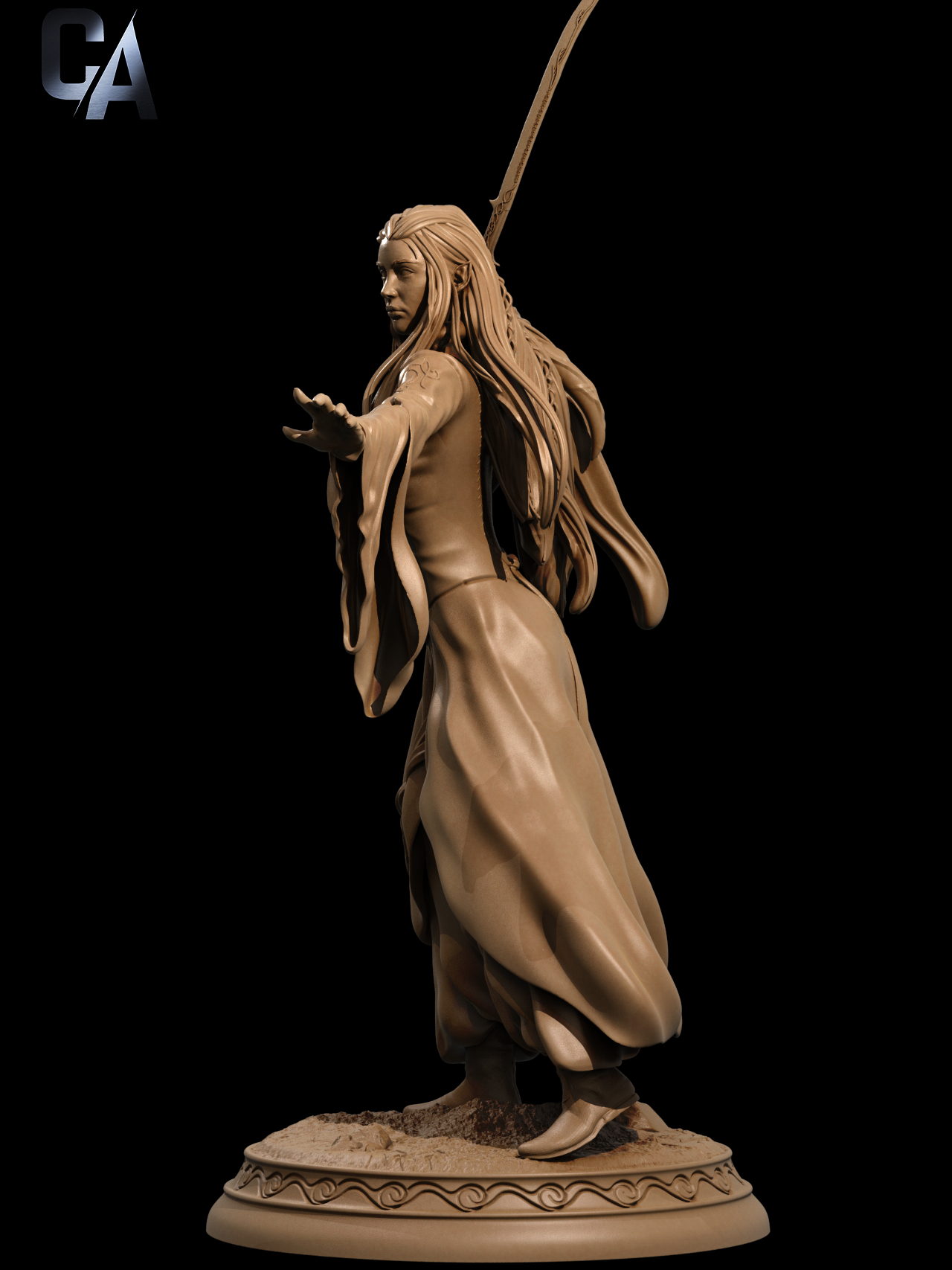 Queen Arwen Style Resin Kit – Unpainted 3D Printed Model Kit