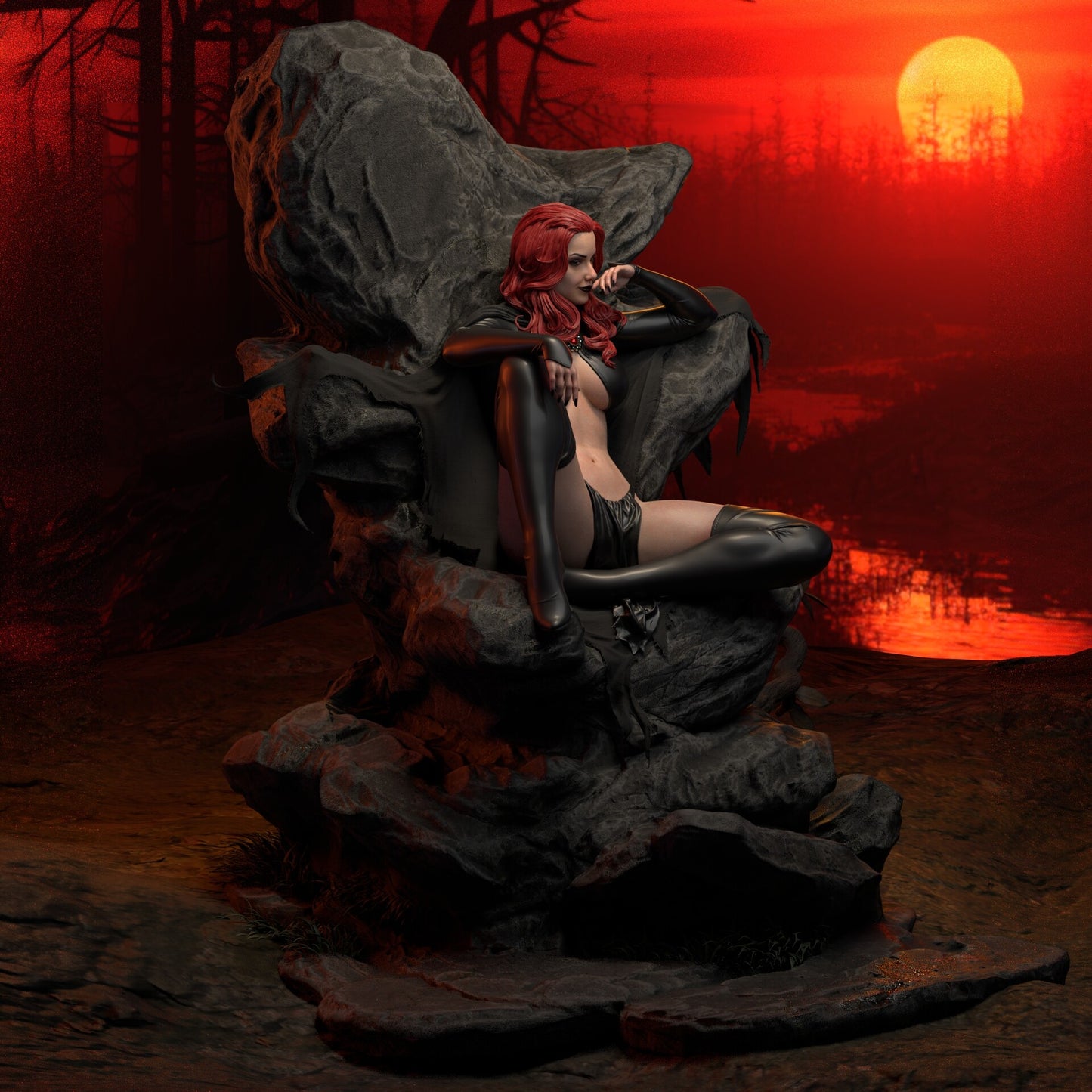 Madelyn Pryor style Inferno Queen Girl resin kit – Unpainted 3D Printed Model kit