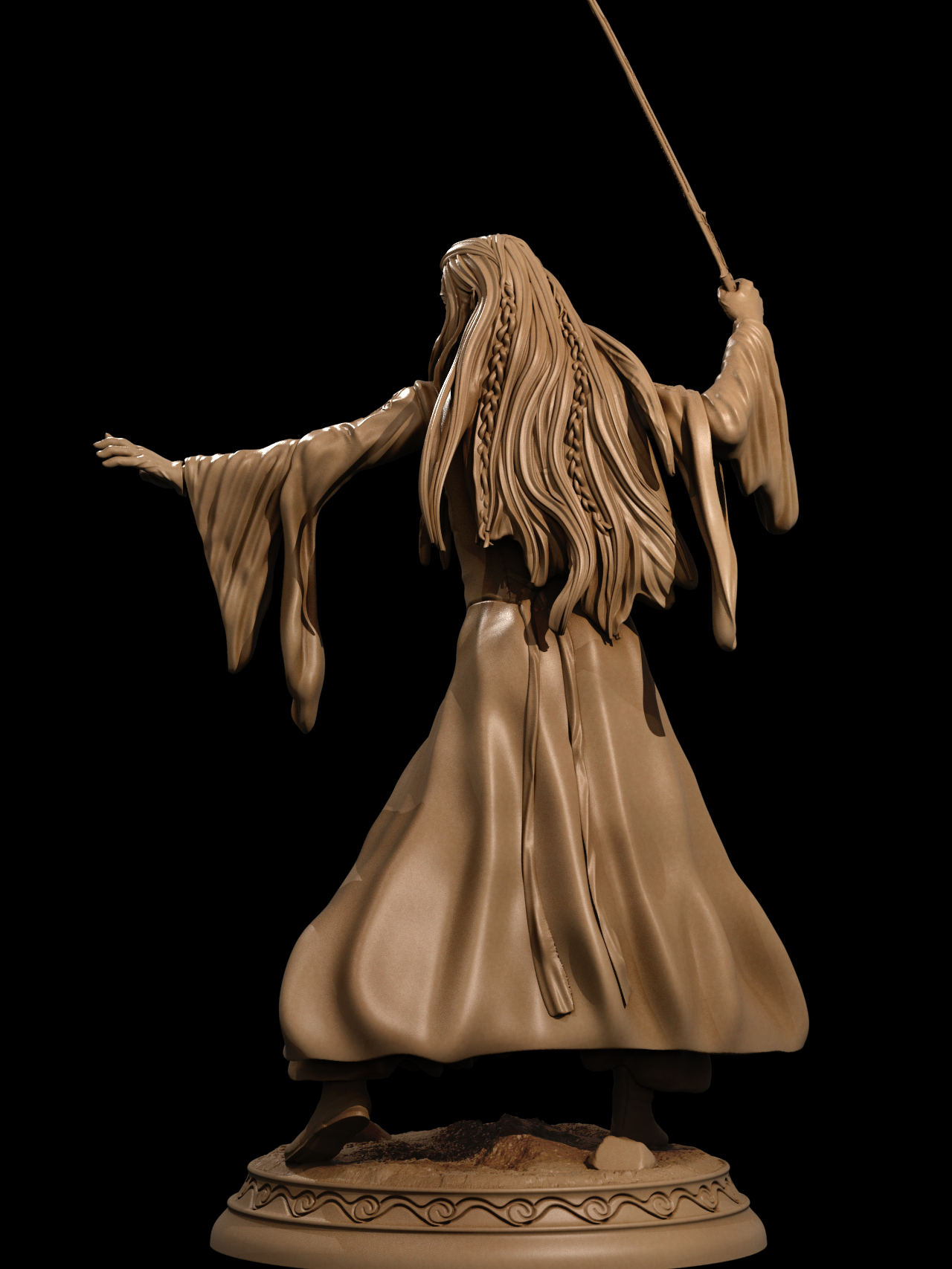 Queen Arwen Style Resin Kit – Unpainted 3D Printed Model Kit