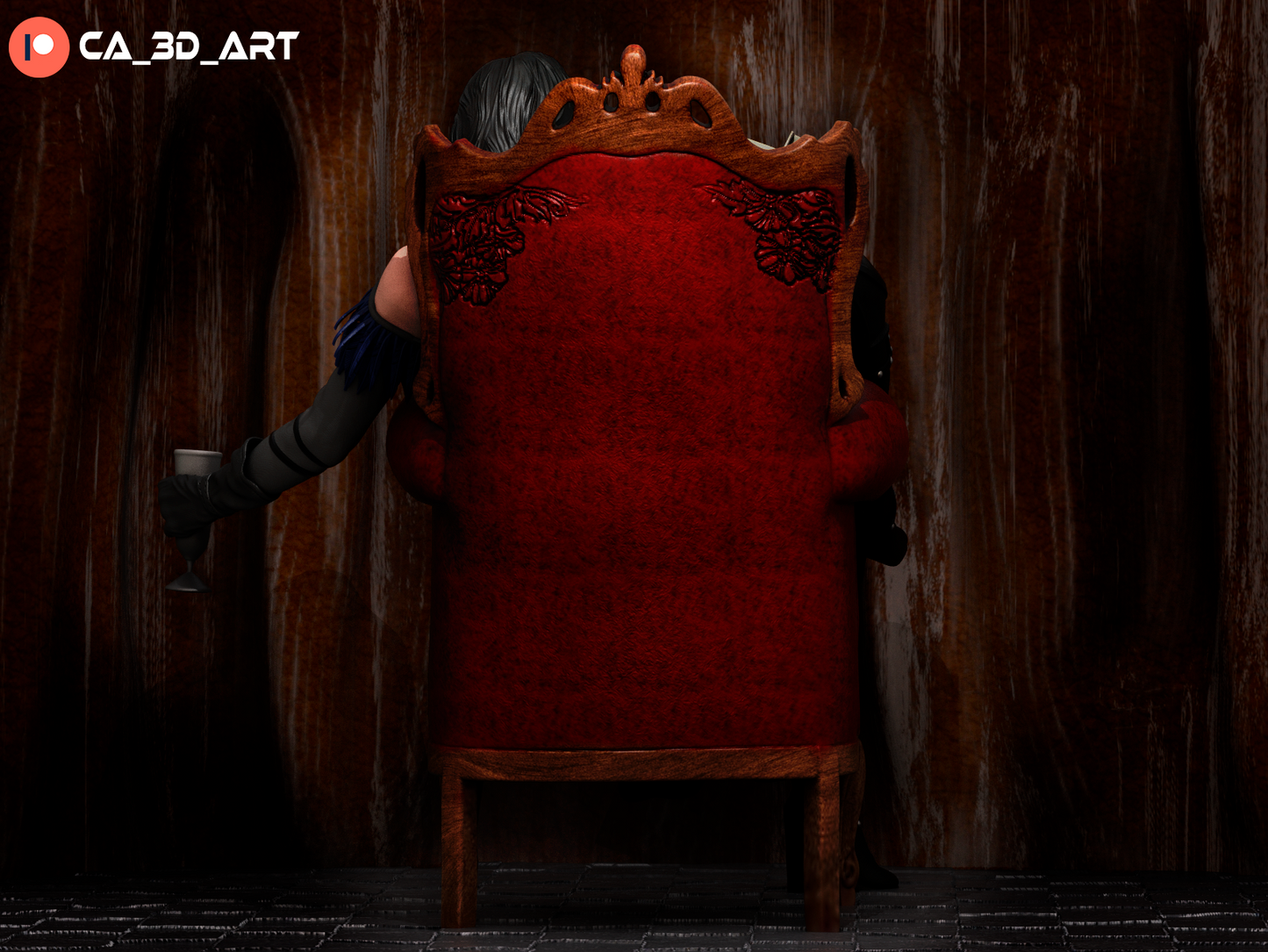 Yennefer style Chaos Sorceress Girl resin kit – Unpainted 3D Printed Model kit