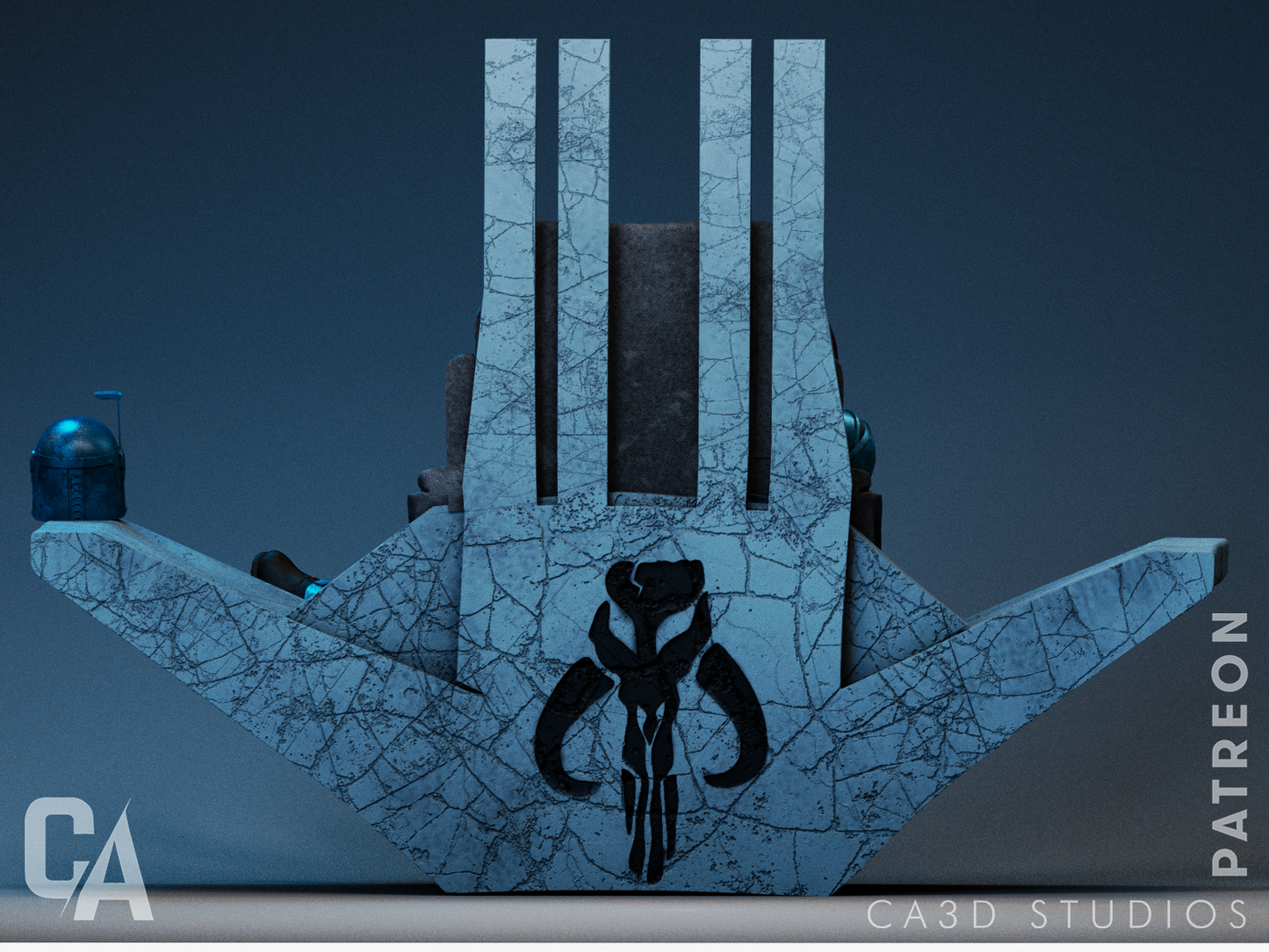 Bo-Katan Style Mandalorian Warrior Resin Kit – Unpainted 3D Printed Model Kit