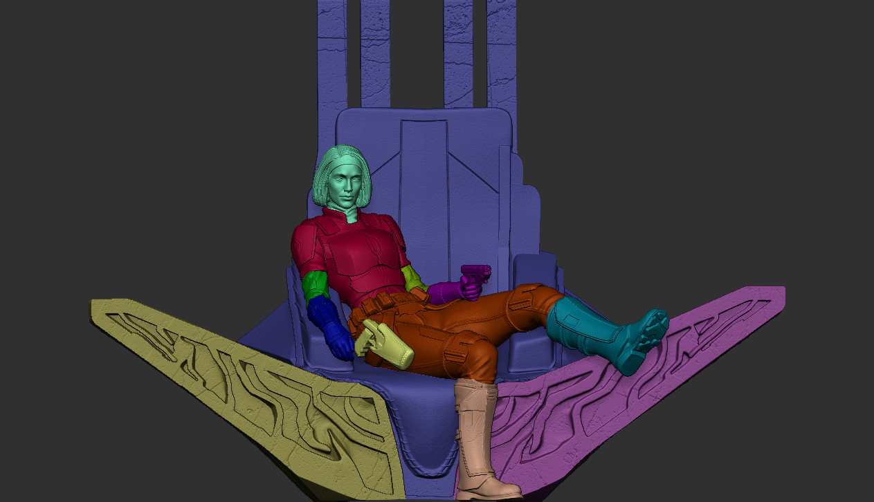 Bo-Katan Style Mandalorian Warrior Resin Kit – Unpainted 3D Printed Model Kit