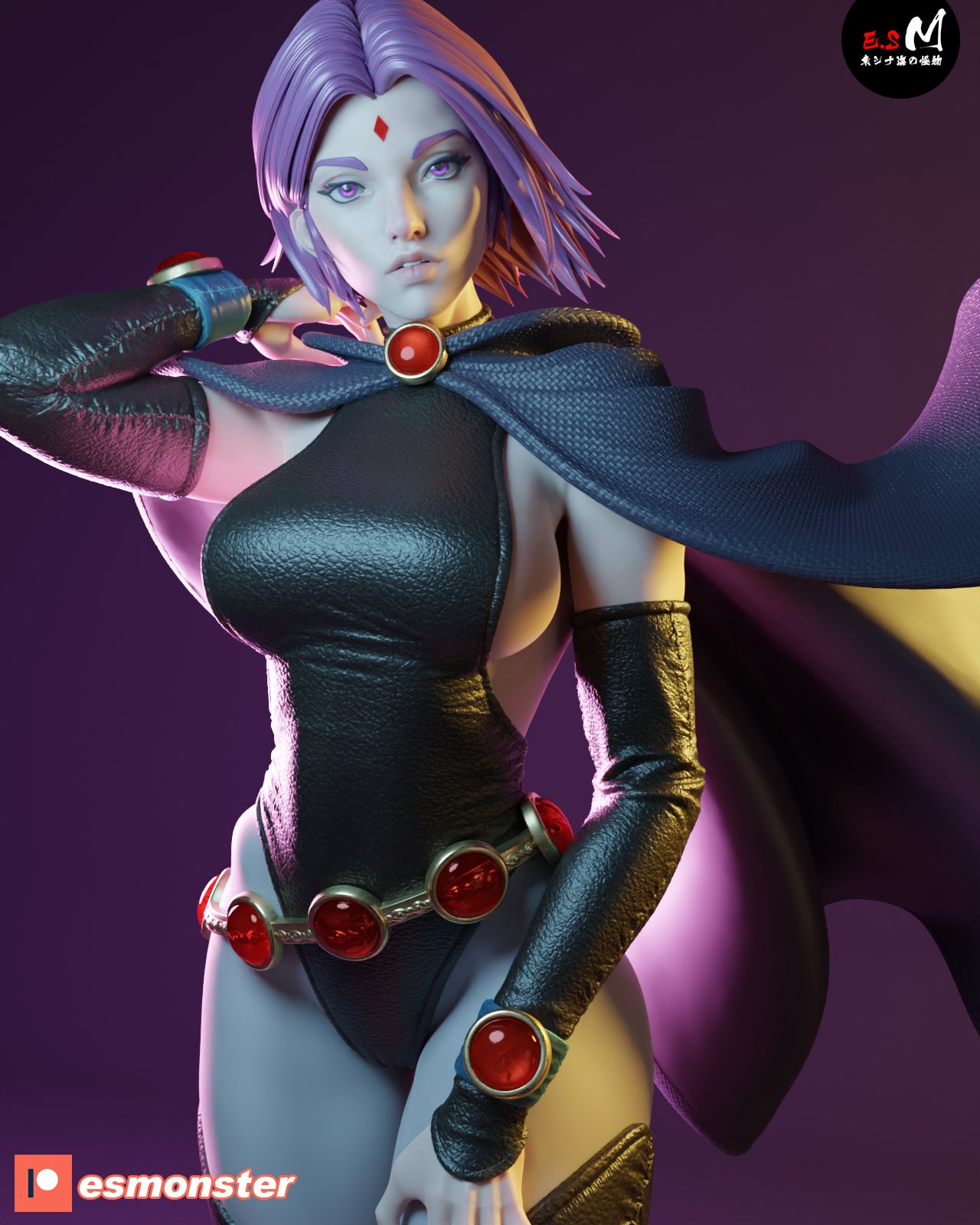 Raven Alluring Style DC Unpainted Resin Garage Kit (1/6-1/12)