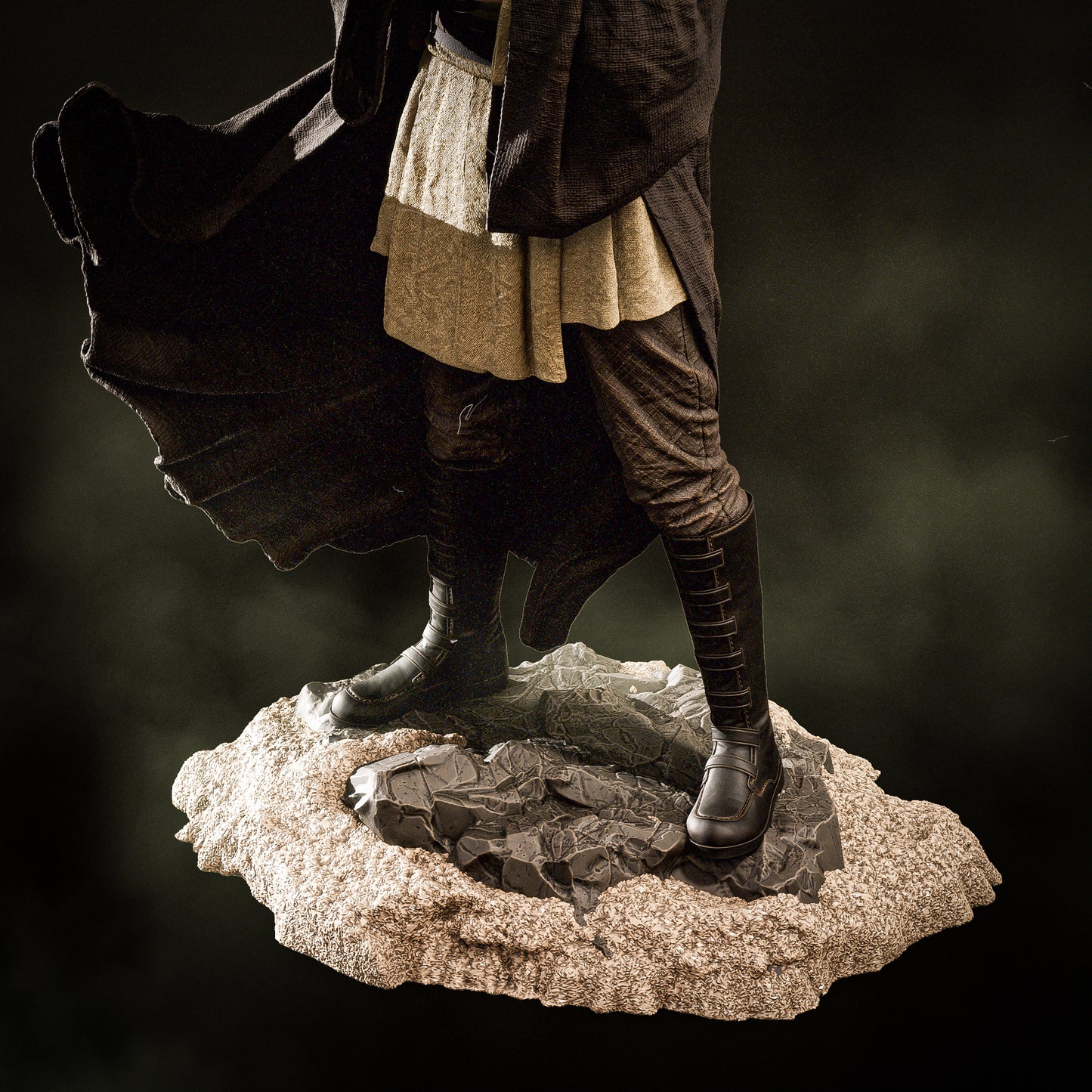 Qui-Gon Jinn style resin kit – Unpainted 3D Printed Model kit