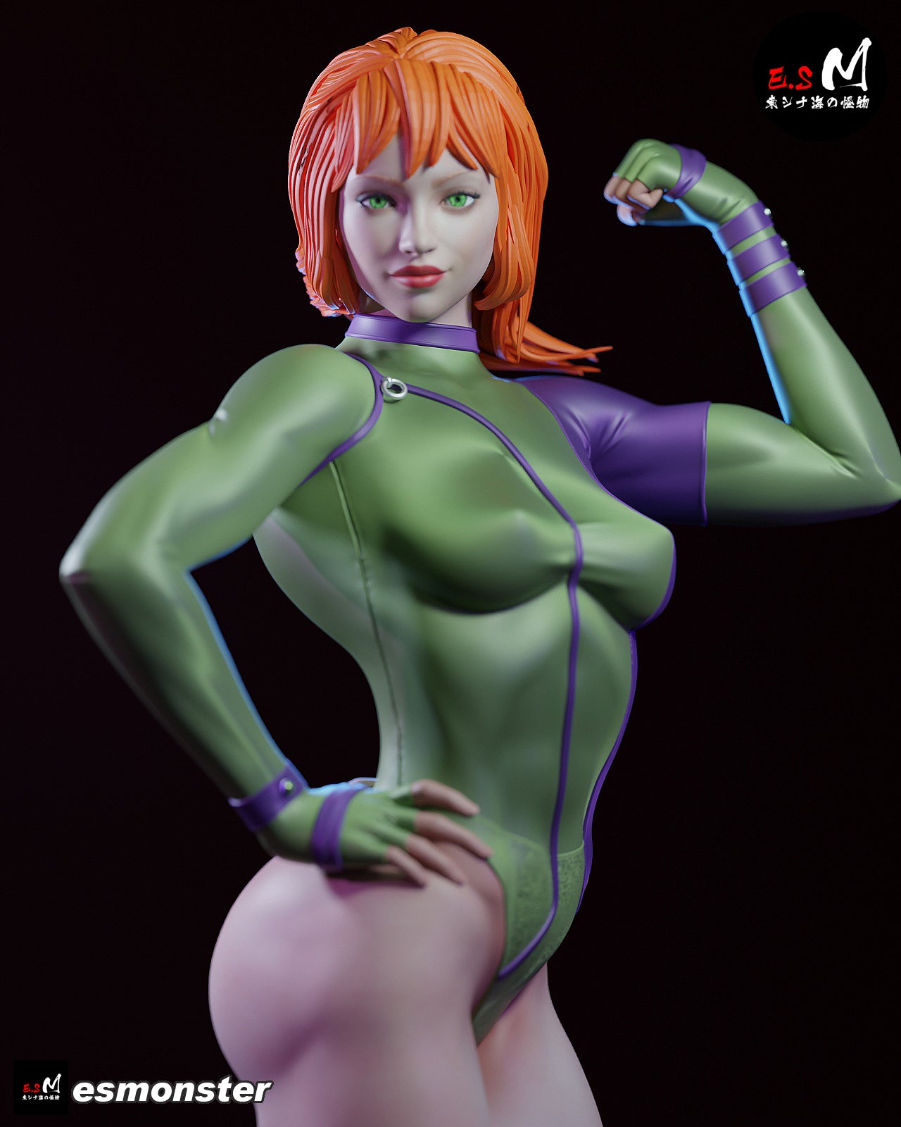 Caitlin Fairchild Fist Pump Style Gen13 Unpainted Resin Garage Kit (1/6-1/12)