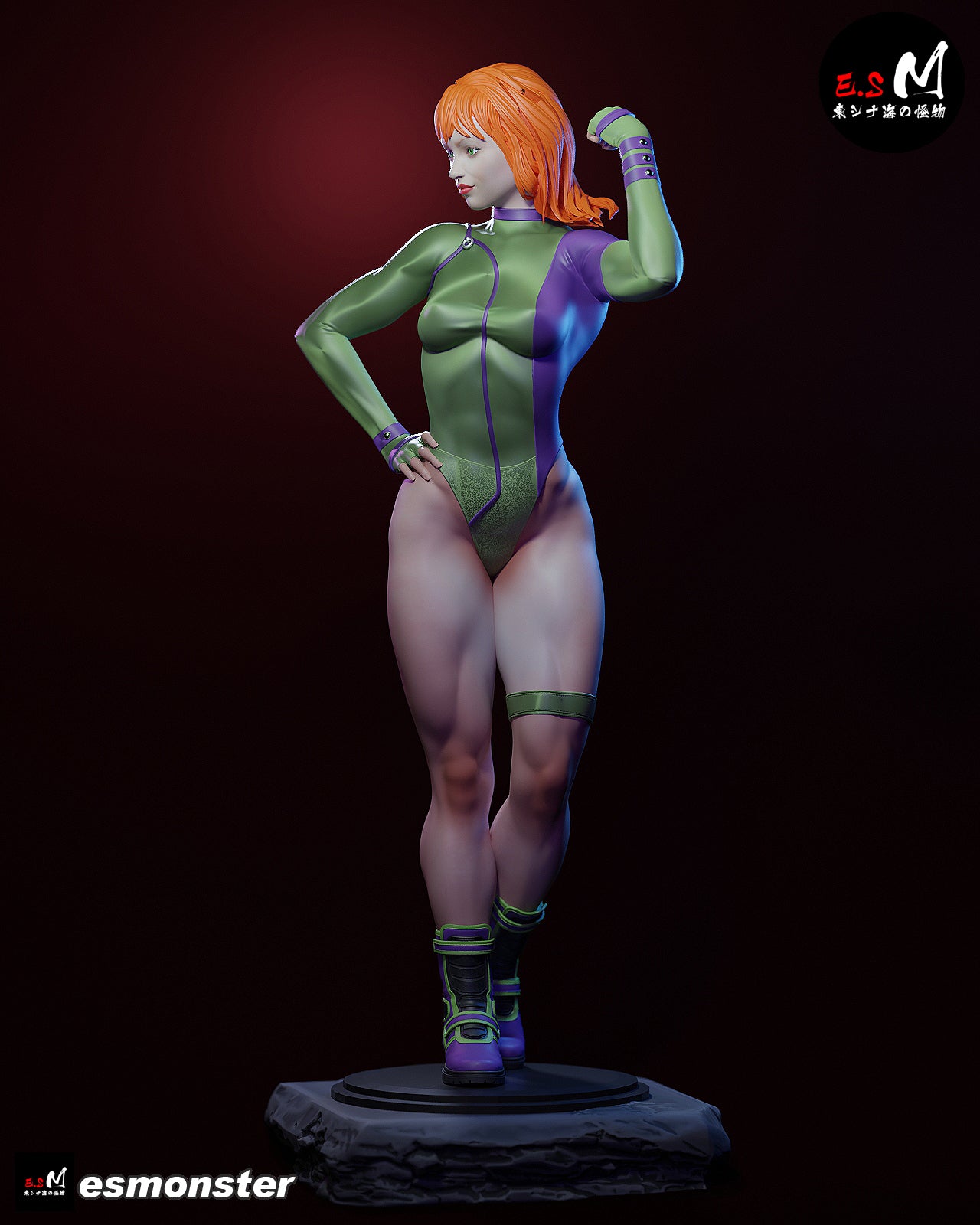 Caitlin Fairchild Fist Pump Style Gen13 Unpainted Resin Garage Kit (1/6-1/12)