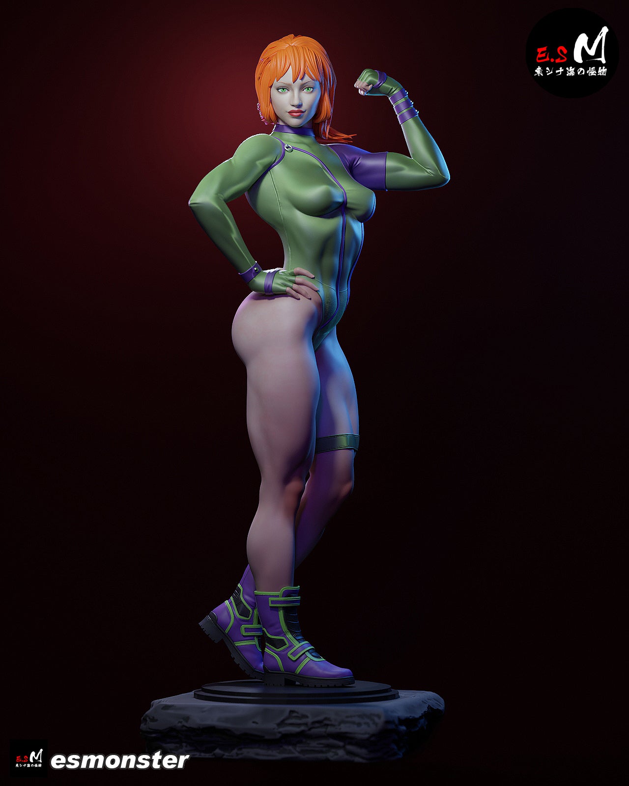 Caitlin Fairchild Fist Pump Style Gen13 Unpainted Resin Garage Kit (1/6-1/12)