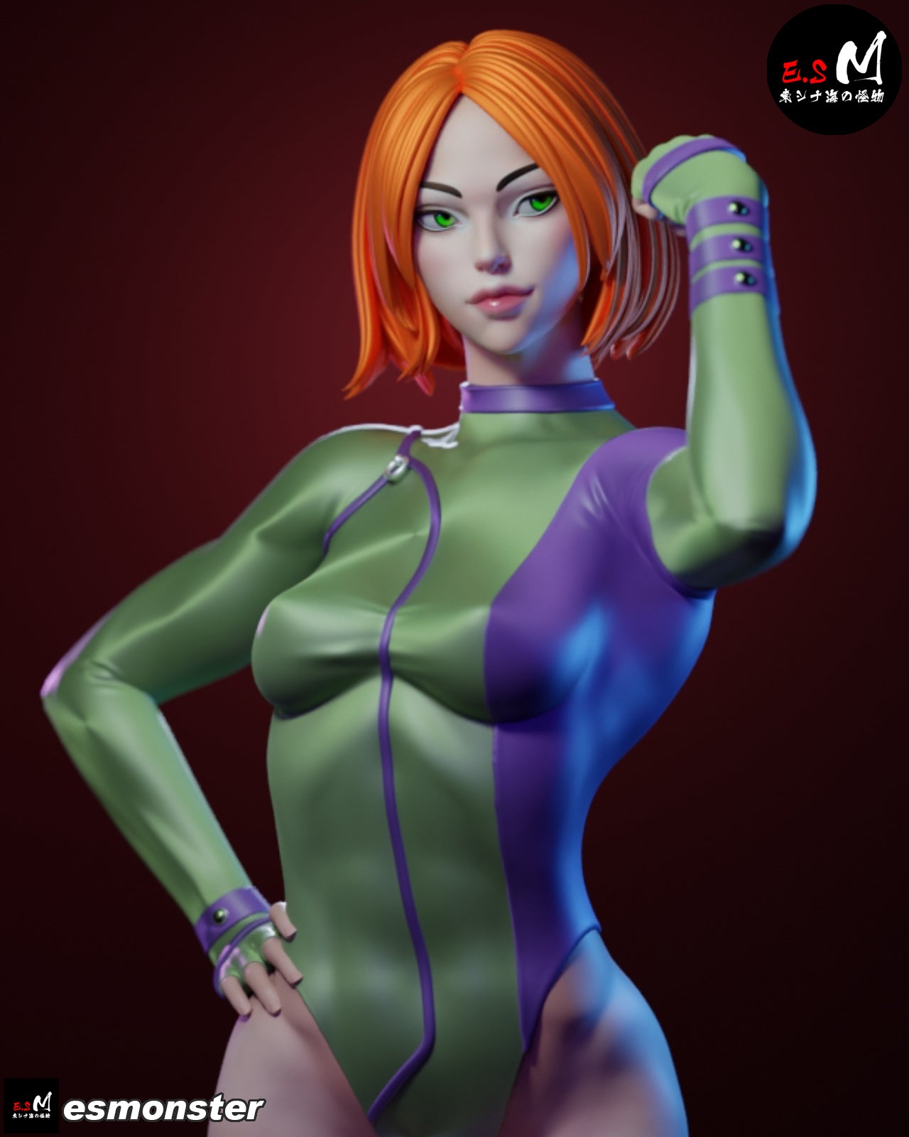 Caitlin Fairchild Fist Pump Style Gen13 Unpainted Resin Garage Kit (1/6-1/12)