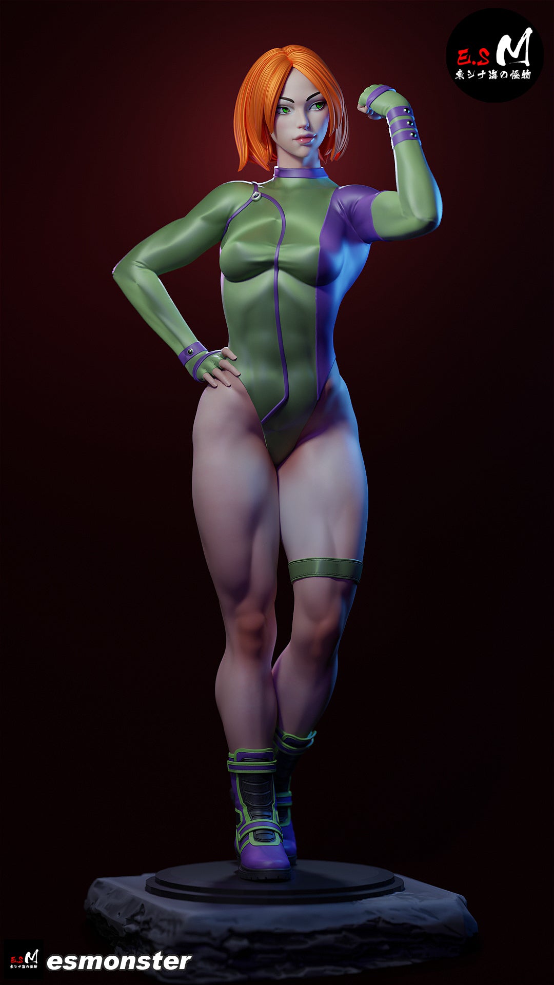 Caitlin Fairchild Fist Pump Style Gen13 Unpainted Resin Garage Kit (1/6-1/12)