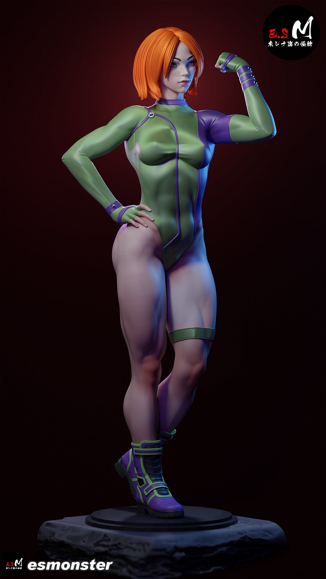 Caitlin Fairchild Fist Pump Style Gen13 Unpainted Resin Garage Kit (1/6-1/12)