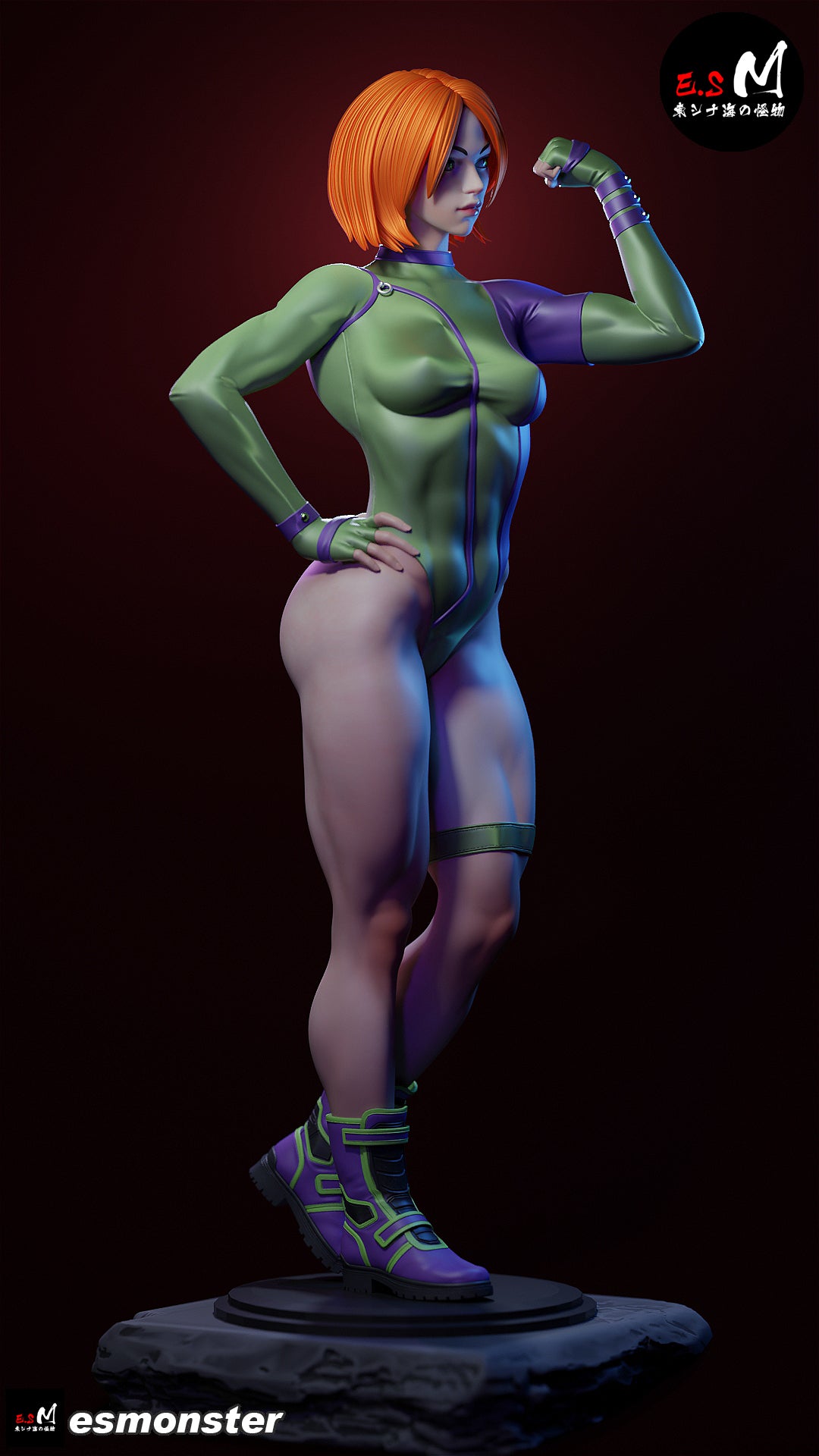 Caitlin Fairchild Fist Pump Style Gen13 Unpainted Resin Garage Kit (1/6-1/12)