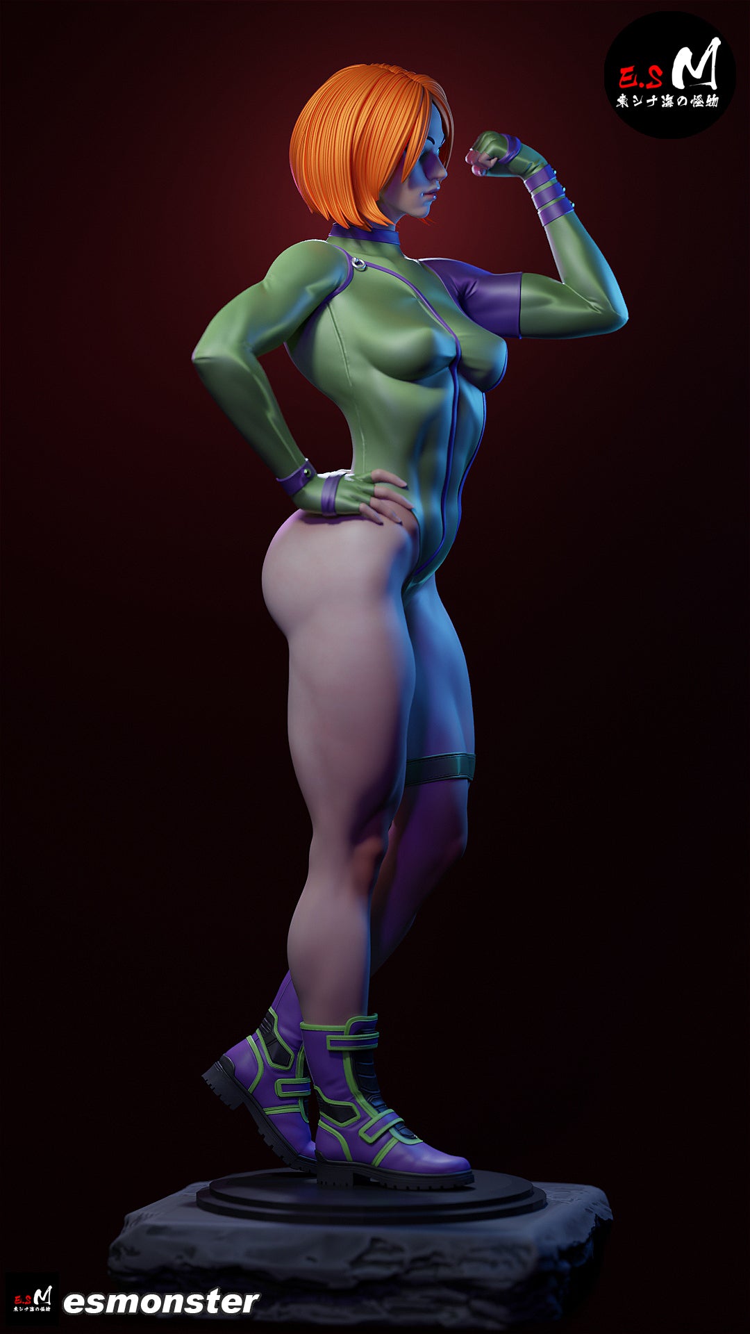 Caitlin Fairchild Fist Pump Style Gen13 Unpainted Resin Garage Kit (1/6-1/12)