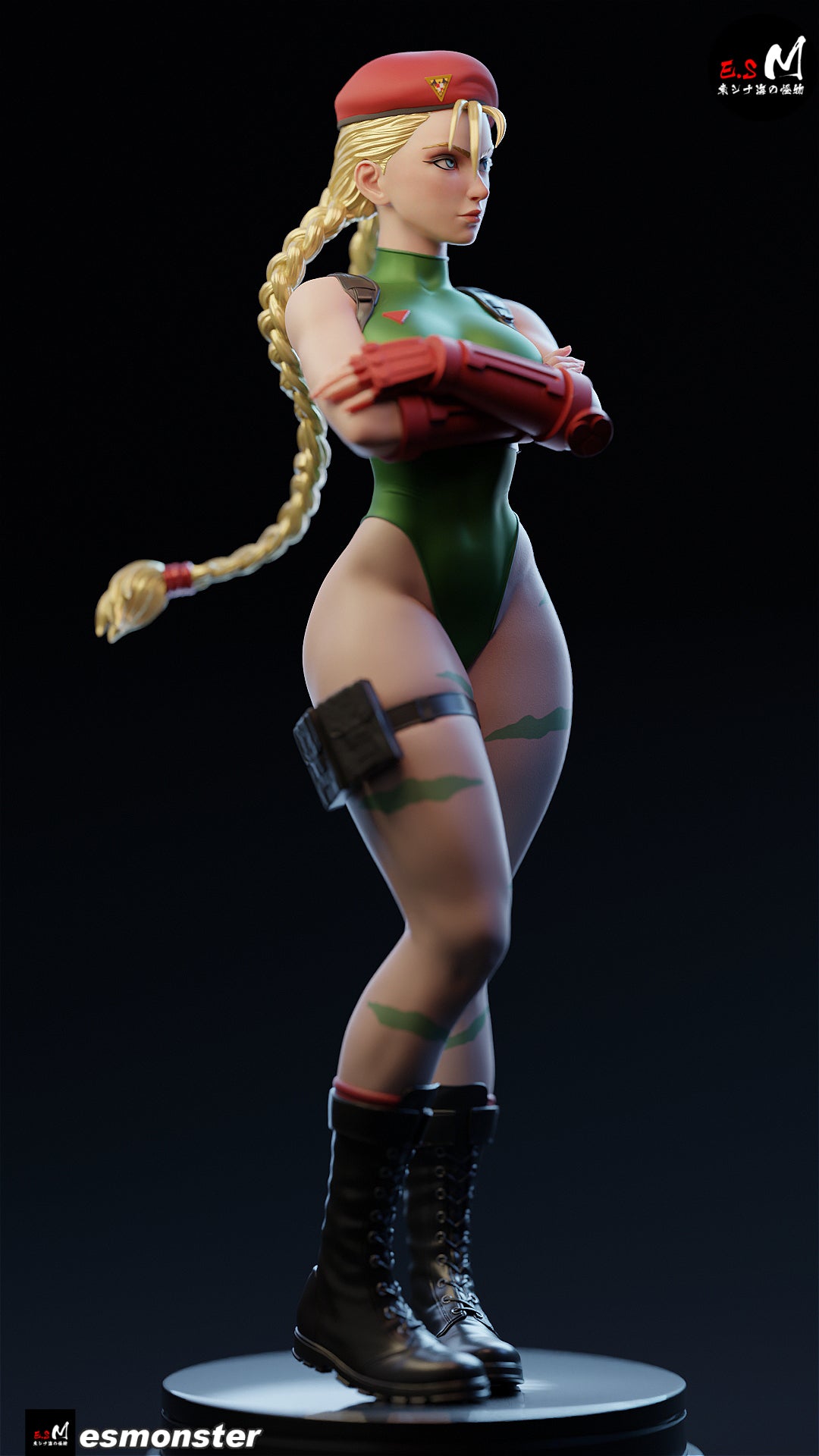 Original Cammy Style Street Fighter Unpainted Resin Garage Model Kit (1/6-1/12)