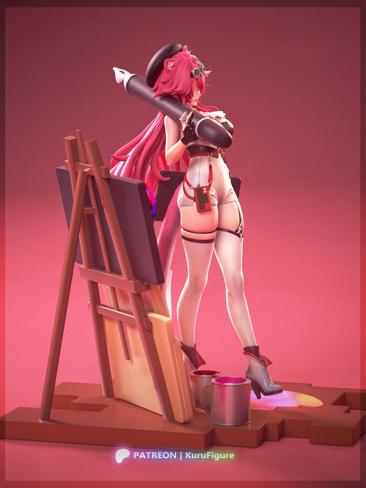 Raora Style VTuber Artist Unpainted Resin Garage Kit (1/6-1/12)