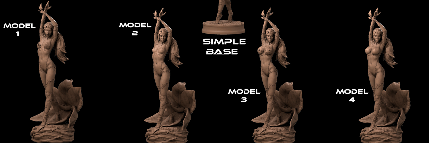 Poison Ivy style Verdant Temptress Girl resin kit – Unpainted 3D Printed Model kitl